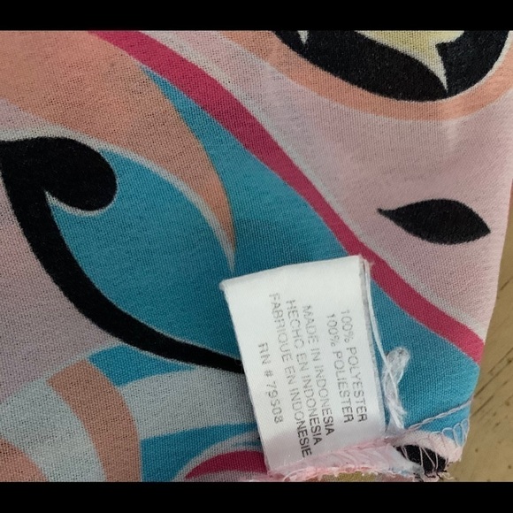 VIOLET & Claire Pink Fuchsia Black Blue Top XL - Picture 7 of 7